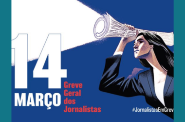 Cartaz da Greve de Jornalistas de Portugal