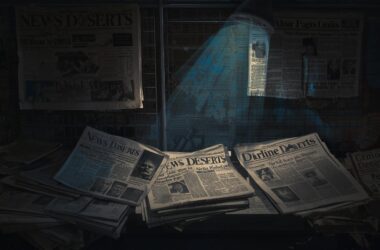 Faca Uma Arte Bacana Com O Tema Desertos De Noticias A Crise Dos Jornais Locais Em Portugal. Arte 800x500 Que Sera Capa De Blog