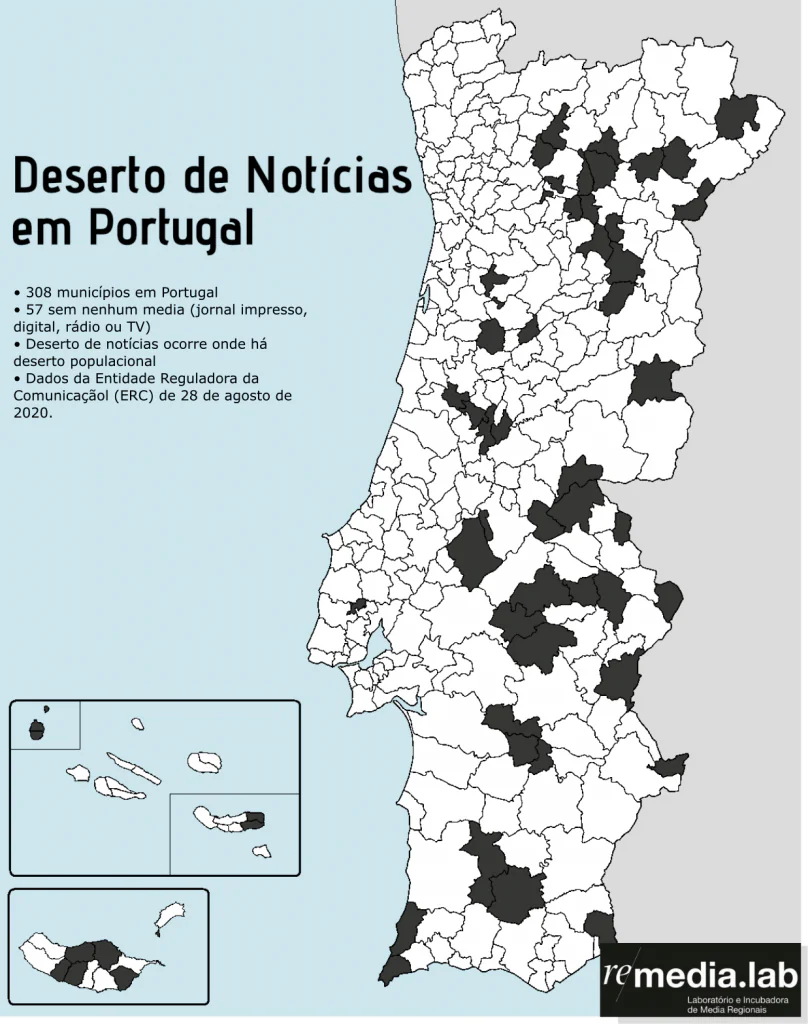 Deserto de Notícias em Portugal