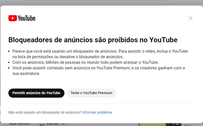 AdBlock no YouTube